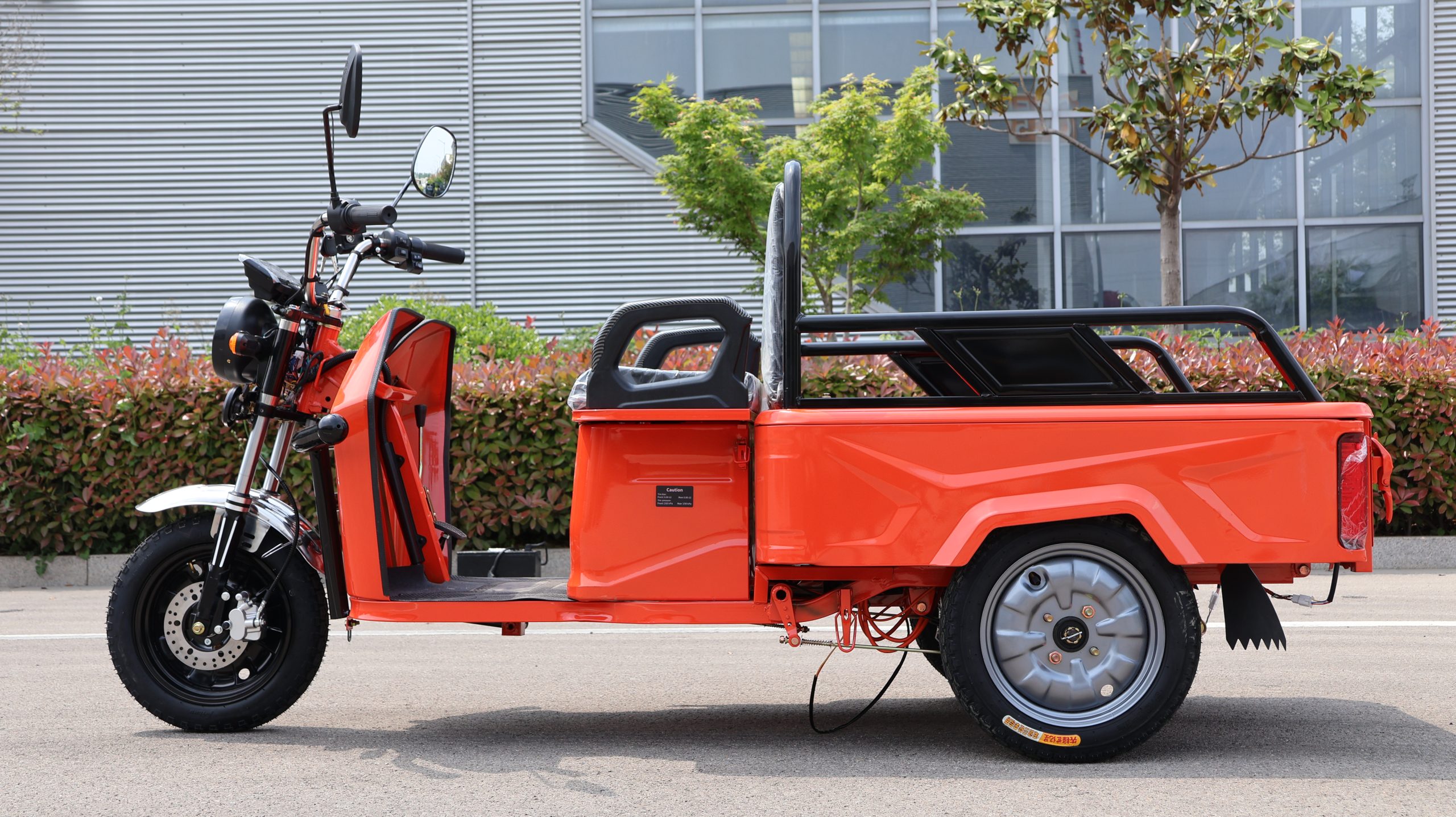 Triciclu Electric pentru transport utilitar - B03 - Roșu - imagine 3